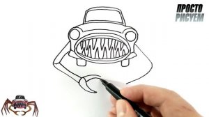 Как нарисовать МАШИНУ ПОЖИРАТЕЛЬ 2.0
