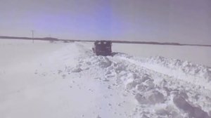 газ 66 по снегу после 8 мартовской метели