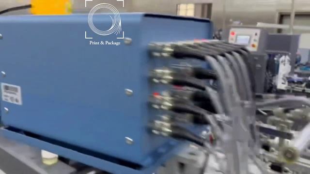 Фальцевально склеивающая линия на 4 точки (производство ланч боксов) смотреть онлайн