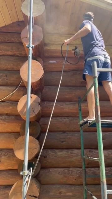 Пескоструй и масло хк лазурь реммерс по срубу бани из смотреть онлайн