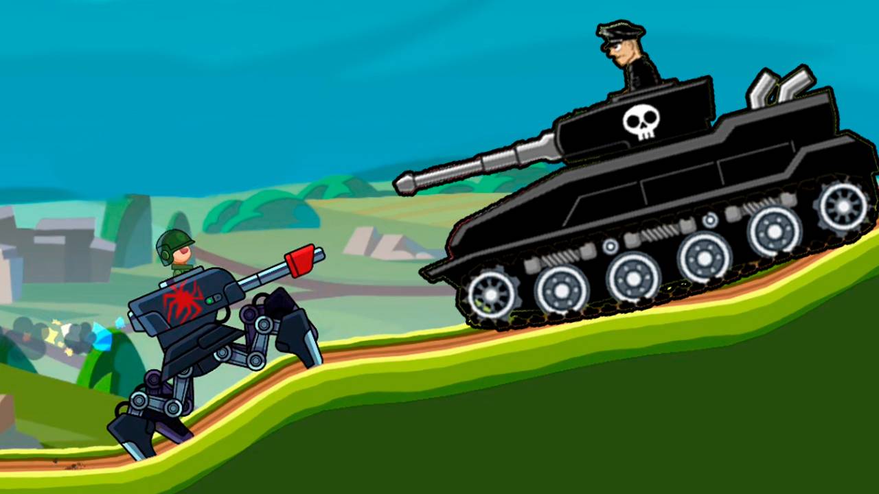 Для детей - Хилс Оф Стил прохождение игры мультики про танки Hills of Steel. смотреть онлайн