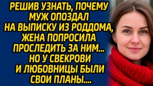 Решив узнать, почему муж опоздал на выписку из роддома, жена попросила бродягу проследить за ним...