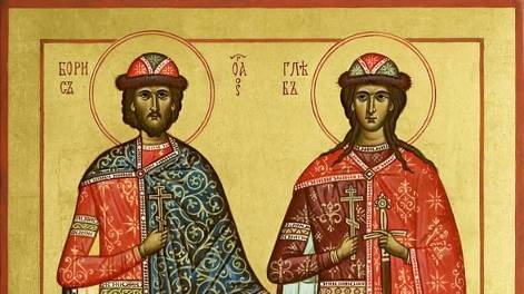 Выполнение иконы Бориса и Глеба. Большая икона 130х87. Дерево, роспись, ручная работа. Икона. 3 этап смотреть онлайн