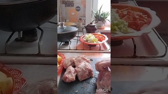 Мясо  в горшочках 😀 готовим вместе со мной 😘 готовка