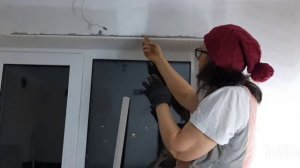 Показываю, как сделать верхний откос из гипсокартона,