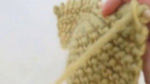 Как вязать укороченные ряды в платочной вязке.