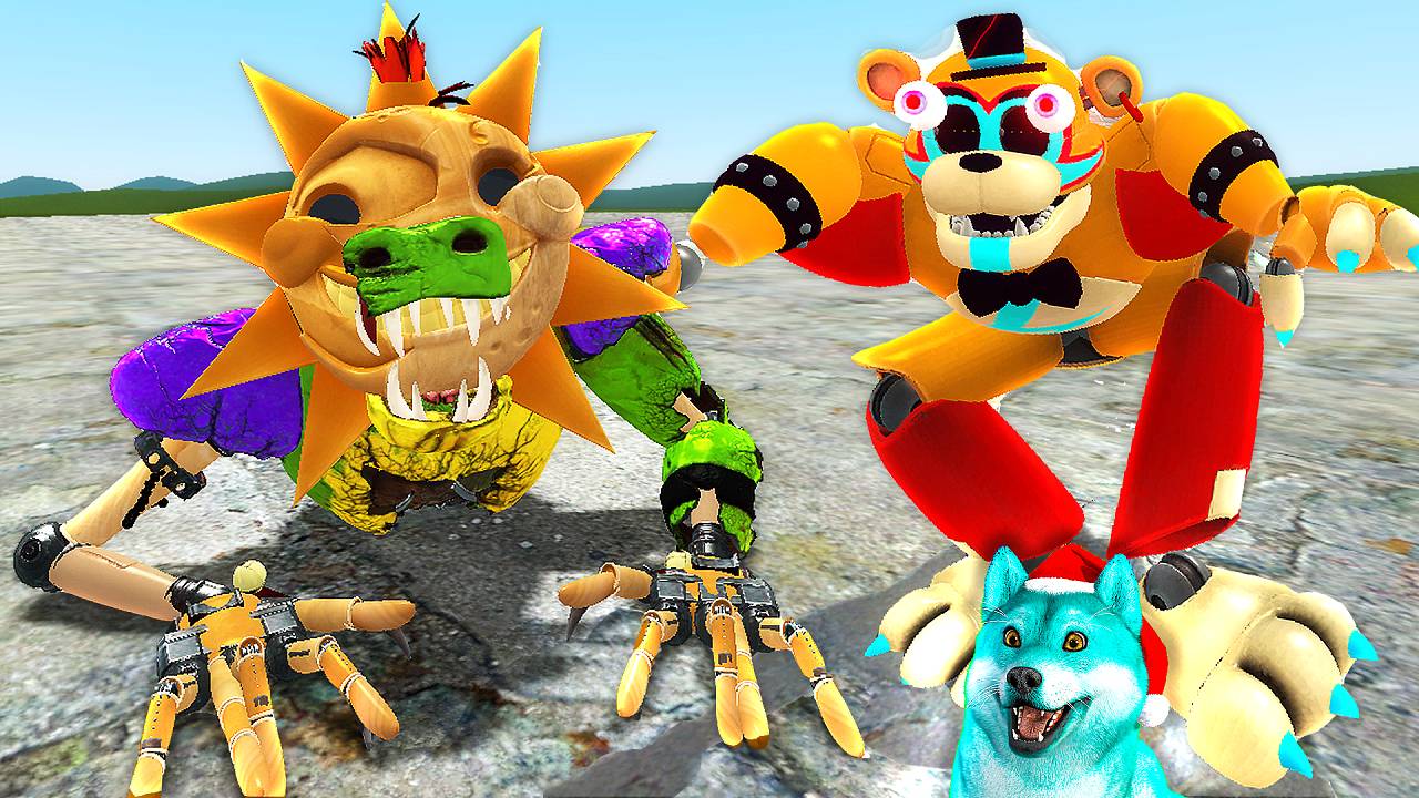 Объединение фнаф 9 аниматроников в гаррис мод! garry's mod смотреть онлайн