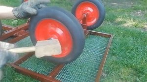 #Садовая тележка #поворотный механизм #Garden Cart #home_made