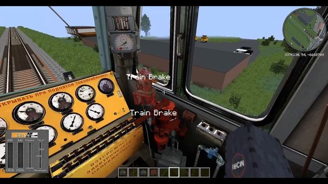 Minecraft Мод на Поезда - ВЛ 80 #minecraft #поезда #train # #minecrafttrain #в?