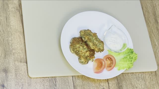 Куриные оладьи