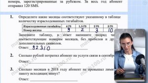 Как решать такие задания на  мобильные тарифы в ОГЭ? Ра