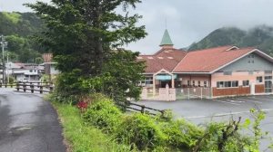 Нагано, Япония, пешеходная экскурсия в дождливый день 4K - Самые красивые деревни Сухара