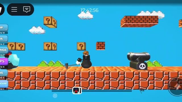 Очень узкое место! Топор застрял везде! Марио карта пр?