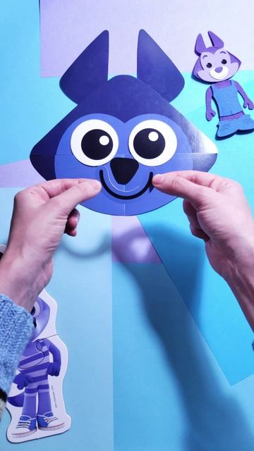 Сделаем Волчонка У вместе ✂️🐺 аппликация для детей! — Цветняшки — head shoulders knees and toes смотреть онлайн