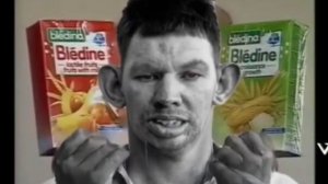 Реклама детского питания Bledina (версия пажилой крол)