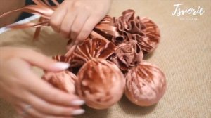 Бархатные ёлочные шары / DIY TSVORIC