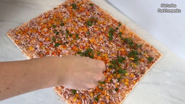 Рулетики из Лаваша на Закуску Очень Вкусно!!! / Закуска