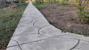 Покраска бетонной дорожки