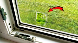 Порвалась москитная сетка? 💡 Гениальный способ починить её с помощью сетки от чеснока!