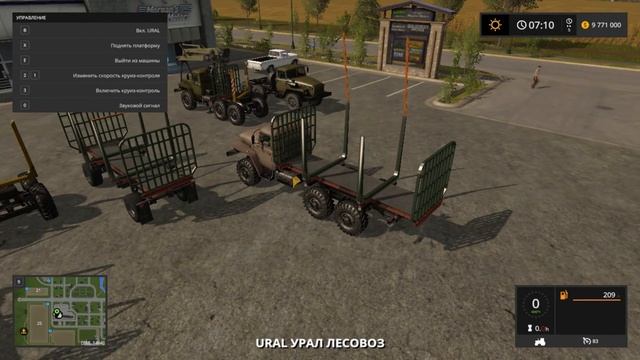 Spintires в Farming Simulator 17? | Обзор мода: 3 Урала и прицепы | Farming Simulator 17 смотреть онлайн