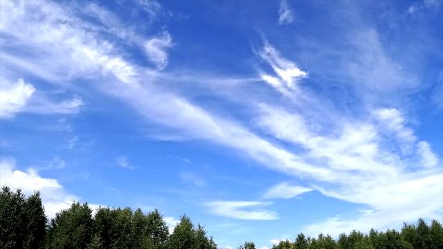 Красивые перистые облака.Time Lapse 4K смотреть онлайн