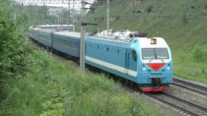 Монгольский поезд в Москву с туристическим вагоном "Золотой Орёл" (Иркутск. Лето 2019)