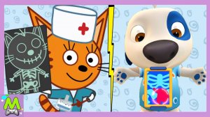 Три Кота против Говорящего Хэнка.Кто Лучший Доктор.Игры в Больницу Котиков и Собак