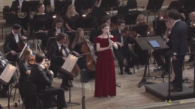 В. А. Моцарт. Концерт для кларнета с оркестром. Исполняет Алиса Чередникова, класс Е. А. Петрова смотреть онлайн