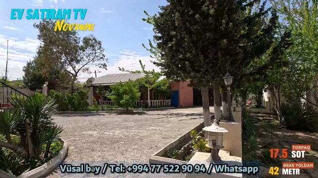 Novxanıda, 17 Sotda Bağlı-Bağçalı Ev Satılır/Недвижимость в Баку / EV SATI смотреть онлайн