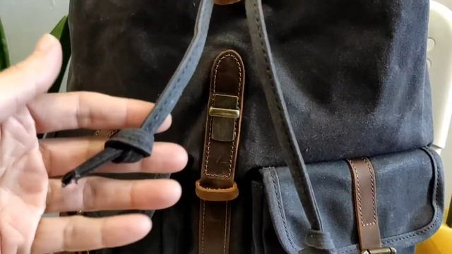 Обзор крафтового рюкзака Orlen Pack KS-08 серый. Рюкзак из вощенного холста. смотреть онлайн