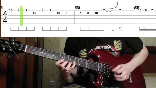 Как играть соло Хэммета Master Of Puppets. Табы