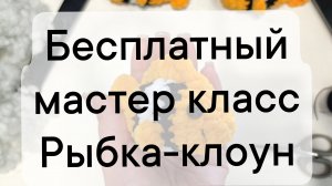 бесплатный мастер класс по вязанию крючком рыбки клоун