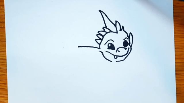 Как нарисовать дракона или крисивый рисунок дракончика беззубика смотреть онлайн