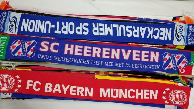 36848 Шарфы футбольные, спортивные фанатские, 11пак, Siarpe Sportive, секонд (extra) оптом
