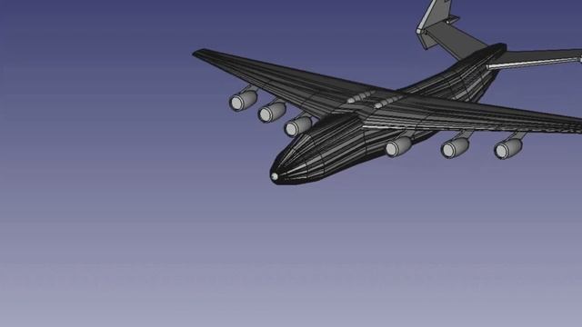 Сделал 3D модель АН-225... смотреть онлайн