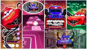 Осветительный паук Маккуин против Желтого пожирателя Маккуина против пожирателя полицейских грузовик