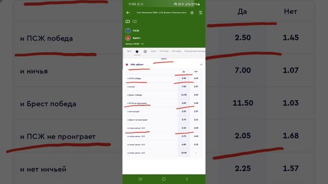 Псж - Брест #прогноз #youtube #football #uefachampionsleague 19.02.2025