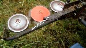 3 дисковая косилка Заря на мини трактор Скаут Т25.