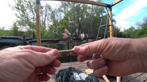 Открыли сезон / Дети ловят рыбу / Натягиваю сетку