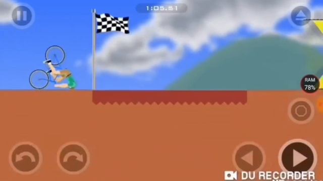 Первый взгляд на HAPPY WHEELS на Андроид . смотреть онлайн