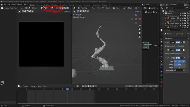 58-2 Fluid Simulation that Follows Curves particle simuation смотреть онлайн