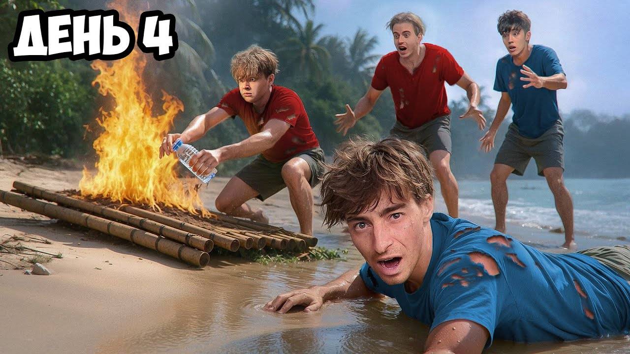 "Егорик" Остались НАВСЕГДА на НЕОБИТАЕМОМ ОСТРОВЕ!!!! *ДЕНЬ 4* смотреть онлайн
