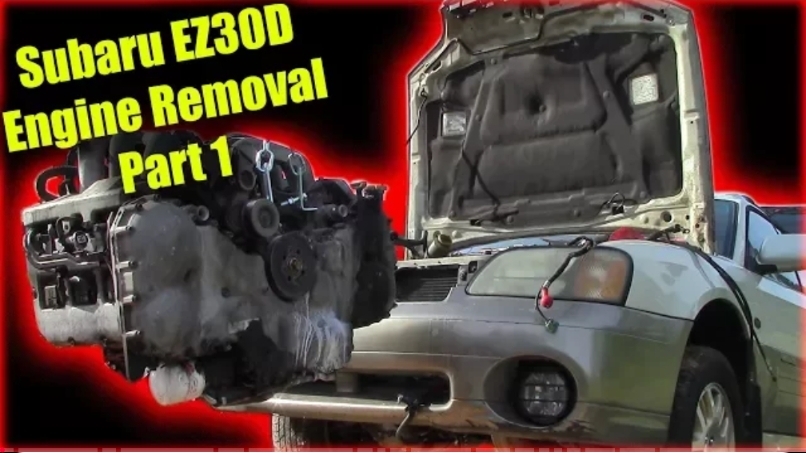 Демонтаж двигателя Subaru EZ30D H6 Часть 1 смотреть онлайн
