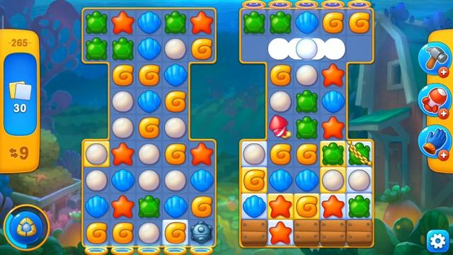 Fishdom. Playrix. #56. Уровень 265.