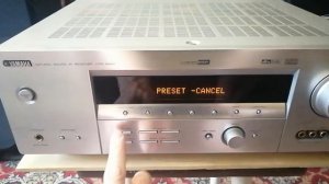 Yamaha HTR-5940 (rx-v459) Factory reset. Сброс настроек на заводские.