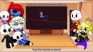 GZ!Tale react to Insanity Sans vs Chara Part 5 / Реакция ГЗ!Тейл на Insanity Sans vs Chara Part 5