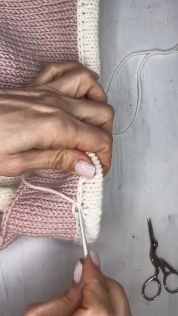 Как красиво закончить тамбурный шов #каквязать #вязан? смотреть онлайн