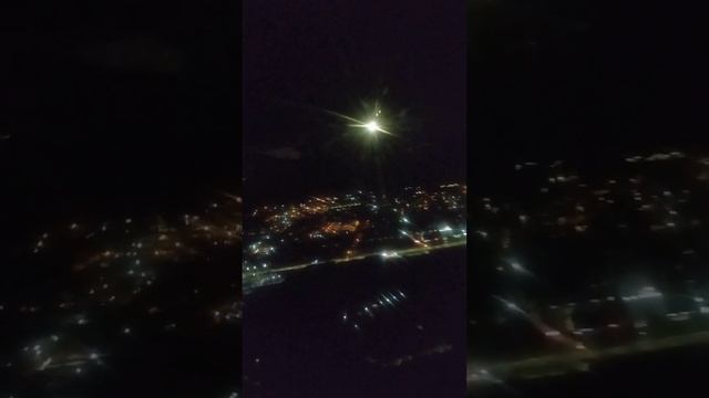Взлёт самолёта. Минеральные воды с высоты.The Plane Takes Off. M