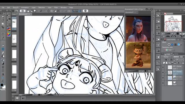 Нэчжан и Ао Бин | SPEEDPAINT | Clip Studio смотреть онлайн