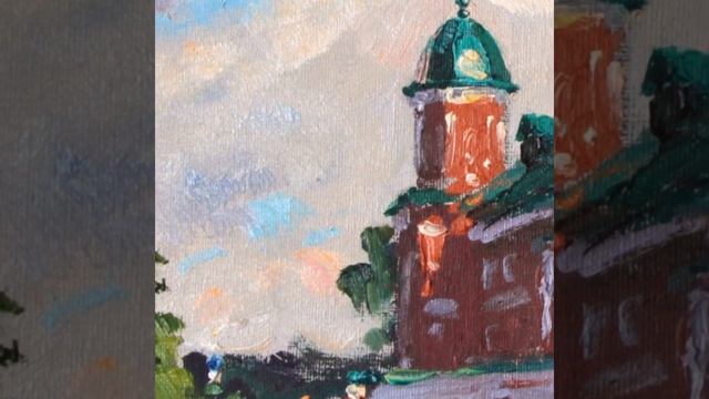 Картина авторская "Косогор. Июньский день". Художник - Александр Александровский. Холст / Масло, 25 смотреть онлайн